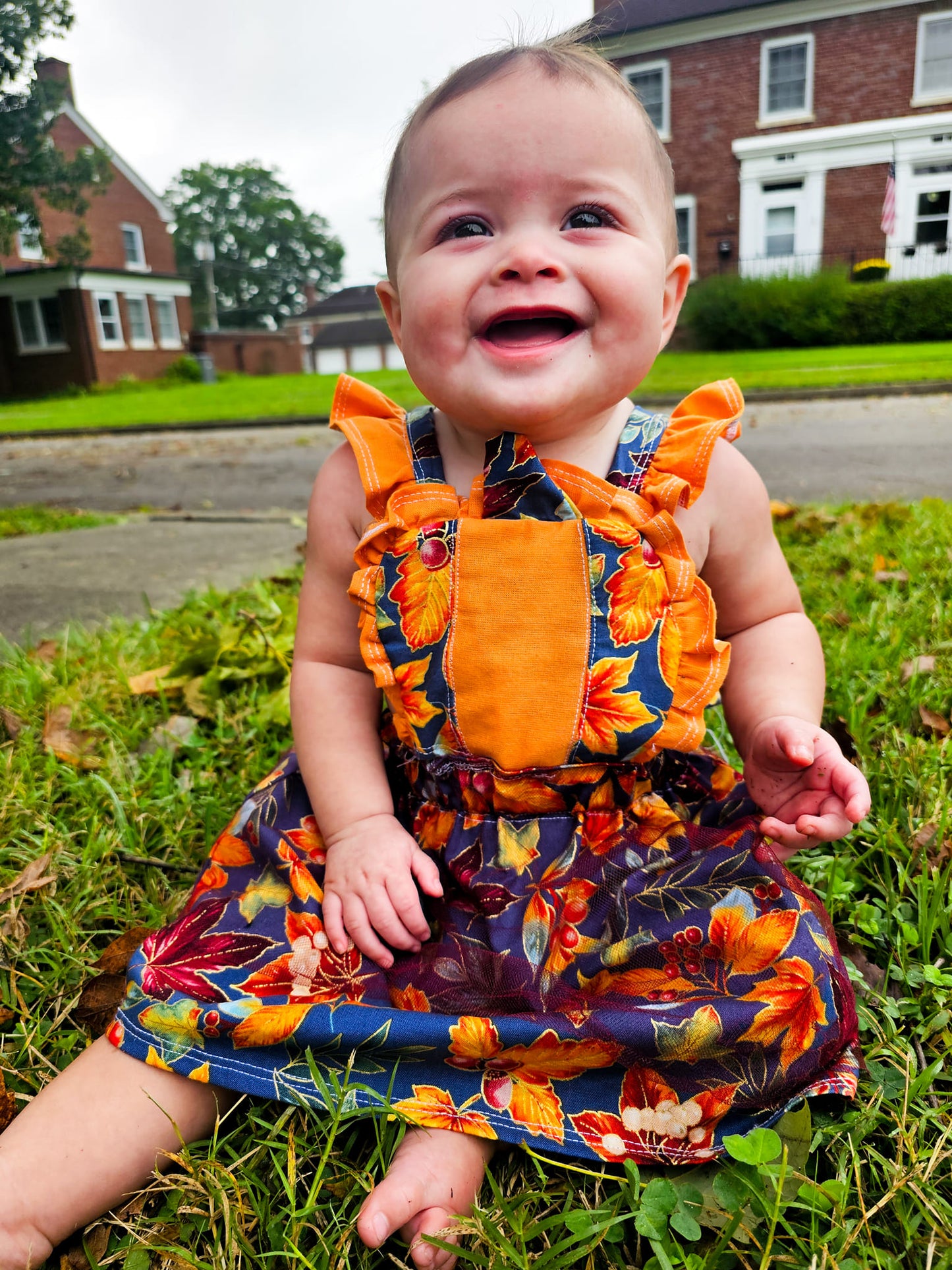 Baby Pumpkin Pinafore PDF