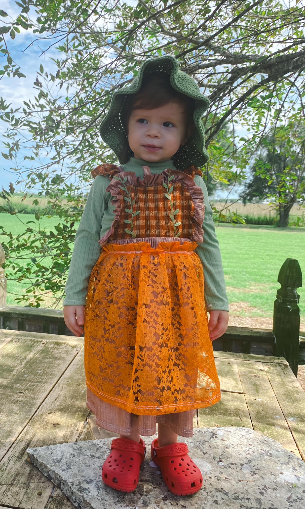 Baby Pumpkin Pinafore PDF