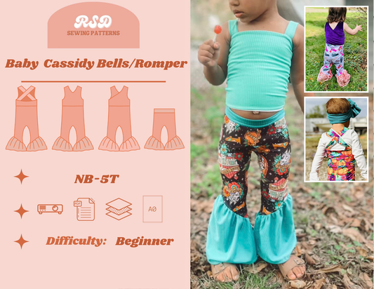 Baby Cassidy Bells/Romper PDF