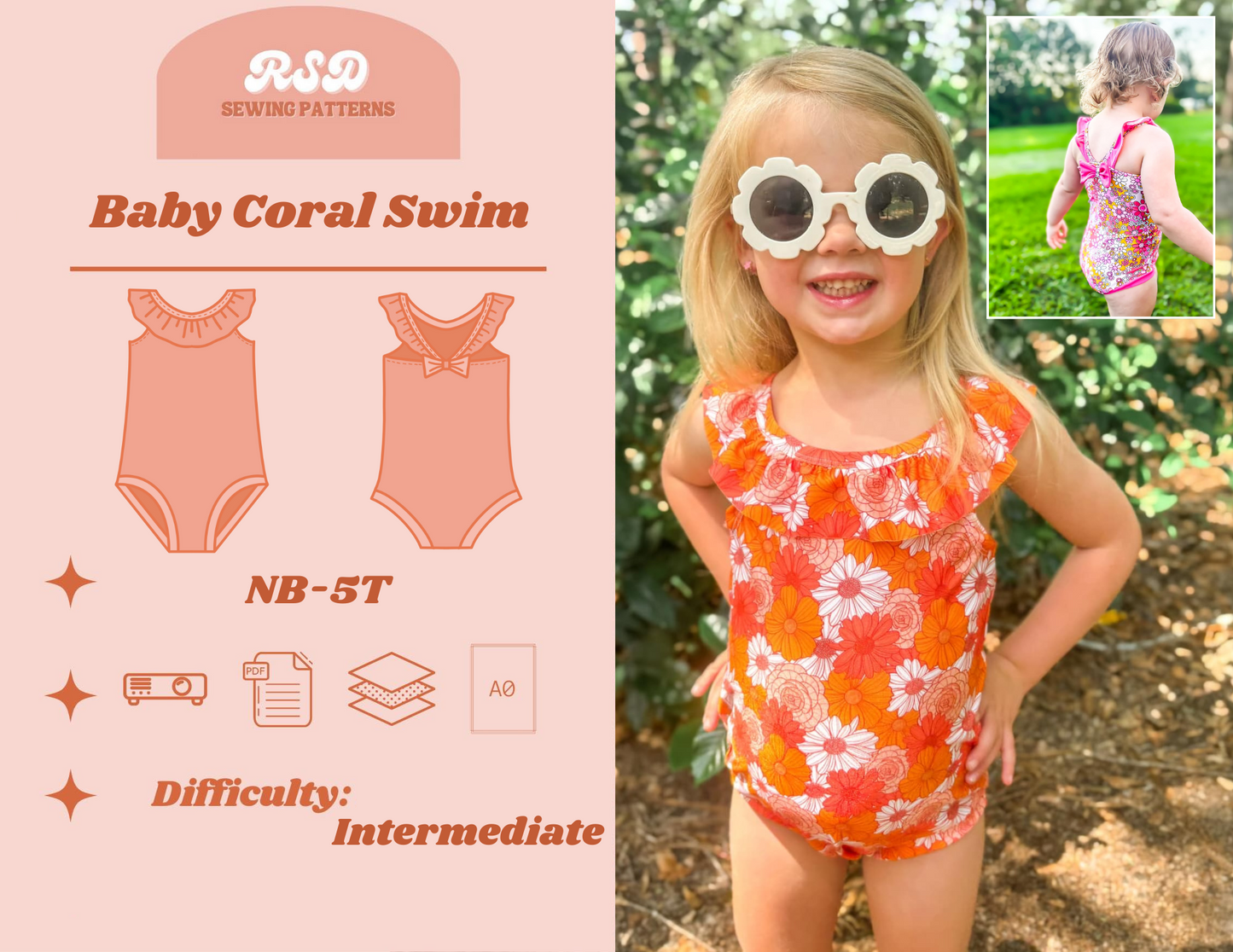 Baby Coral Swimsuit PDF