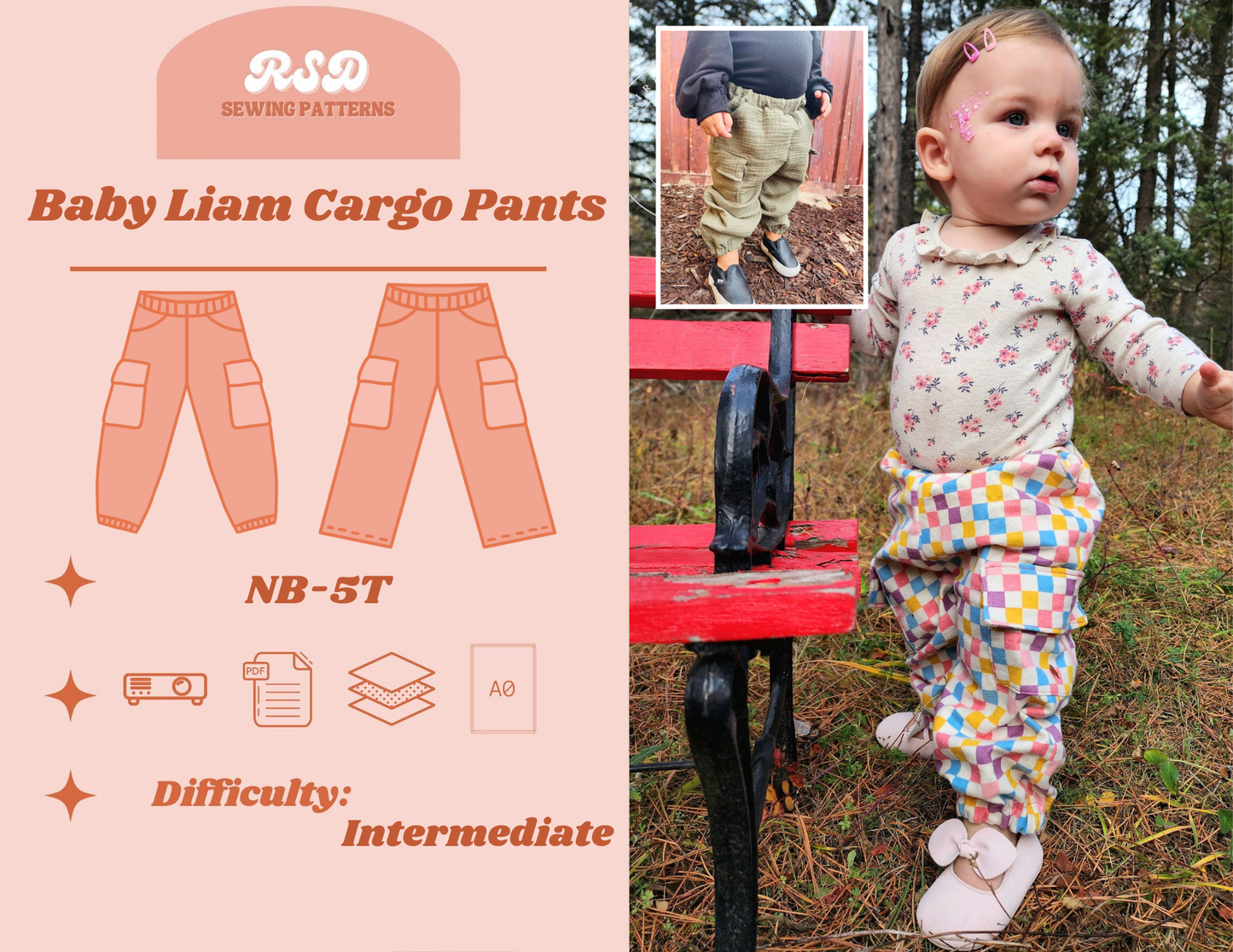 Baby Liam Cargo Pants PDF