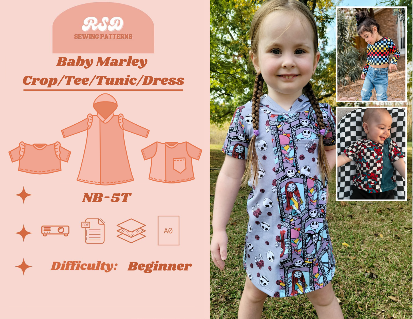 Baby Marley Crop/Tee/Tunic/Dress PDF