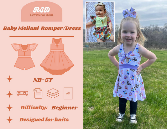 Baby Meilani Romper/Dress PDF