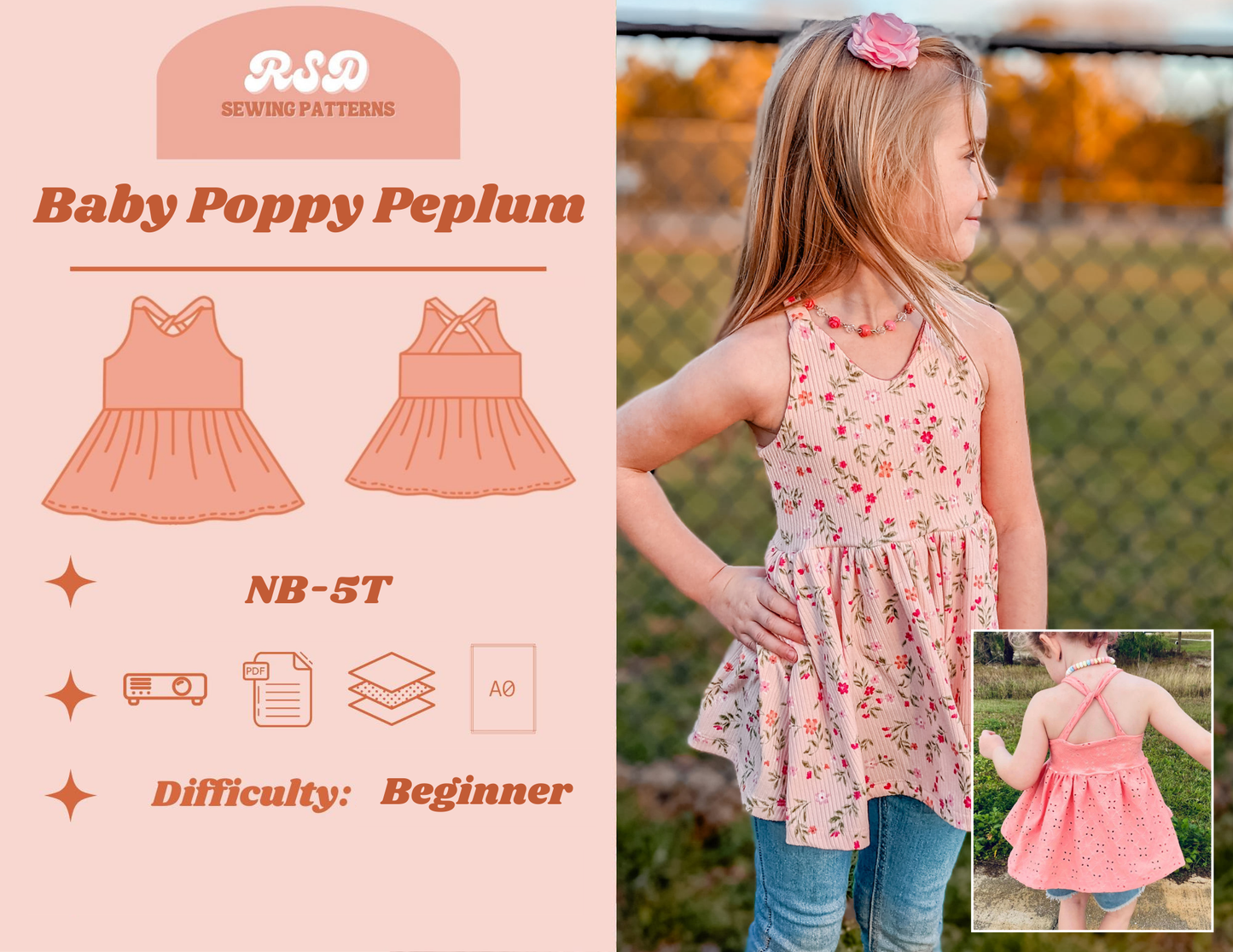 Baby Poppy Peplum PDF