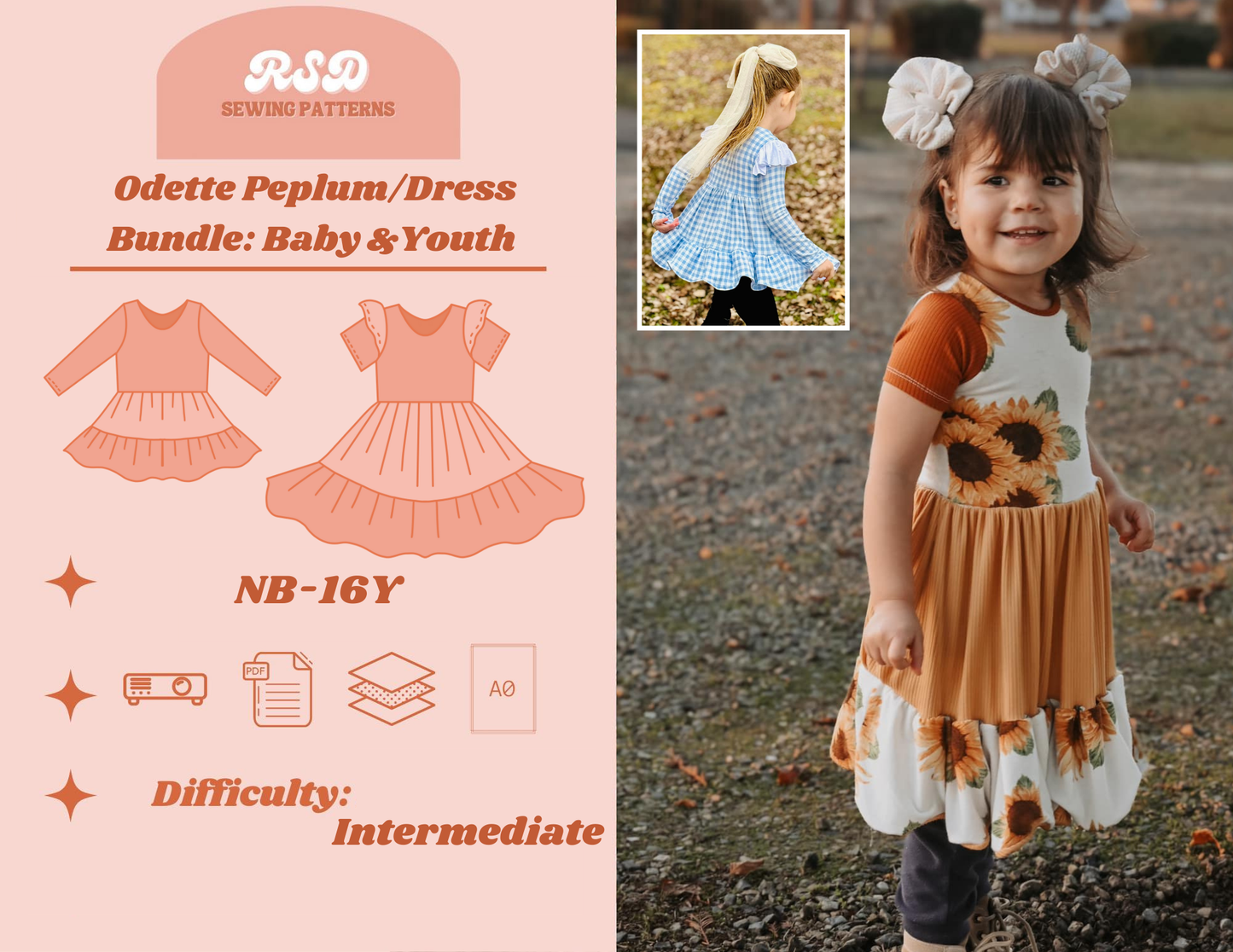 Baby & Youth Odette Peplum/Dress Bundle PDF