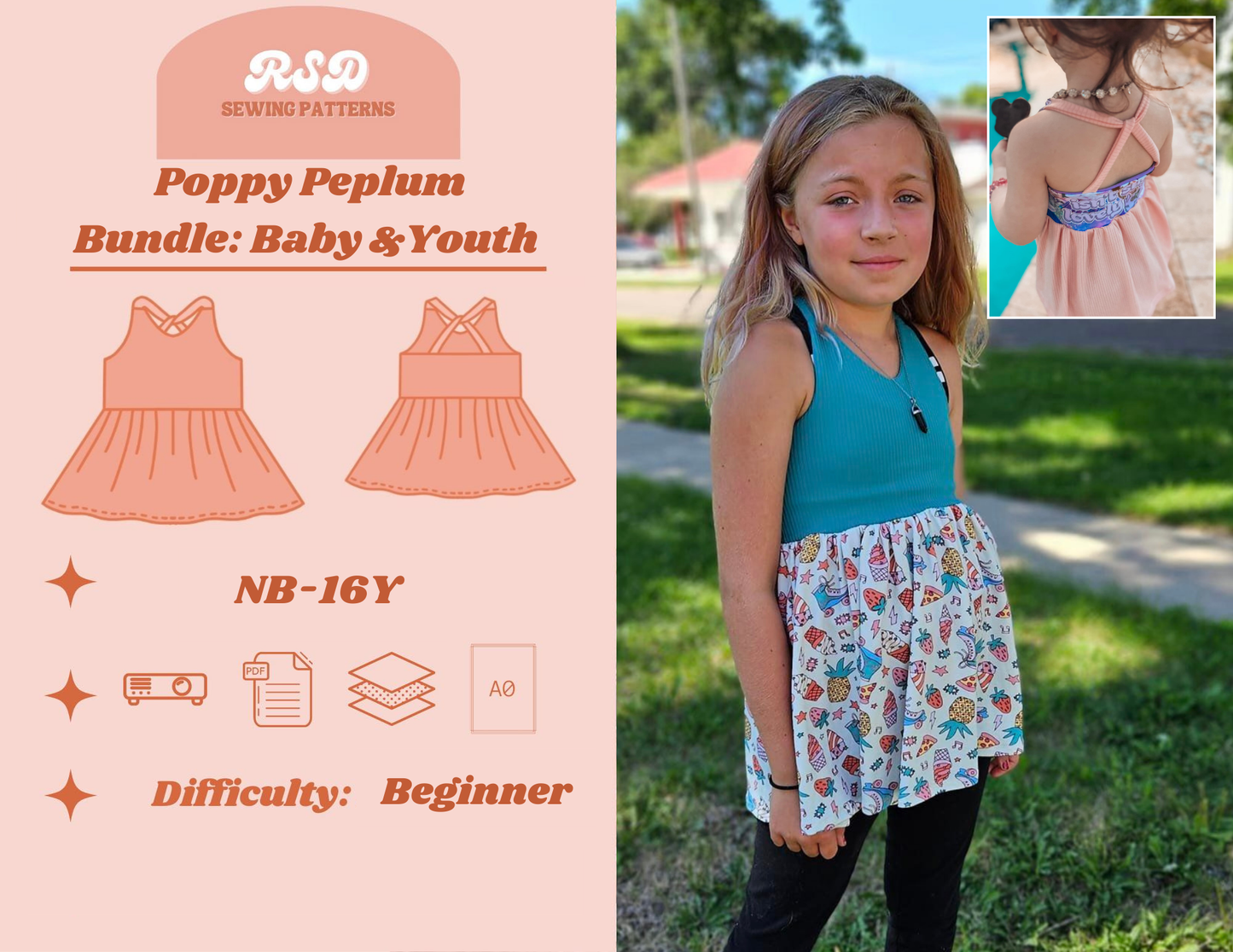 Baby & Youth Bundle Poppy Peplum PDF