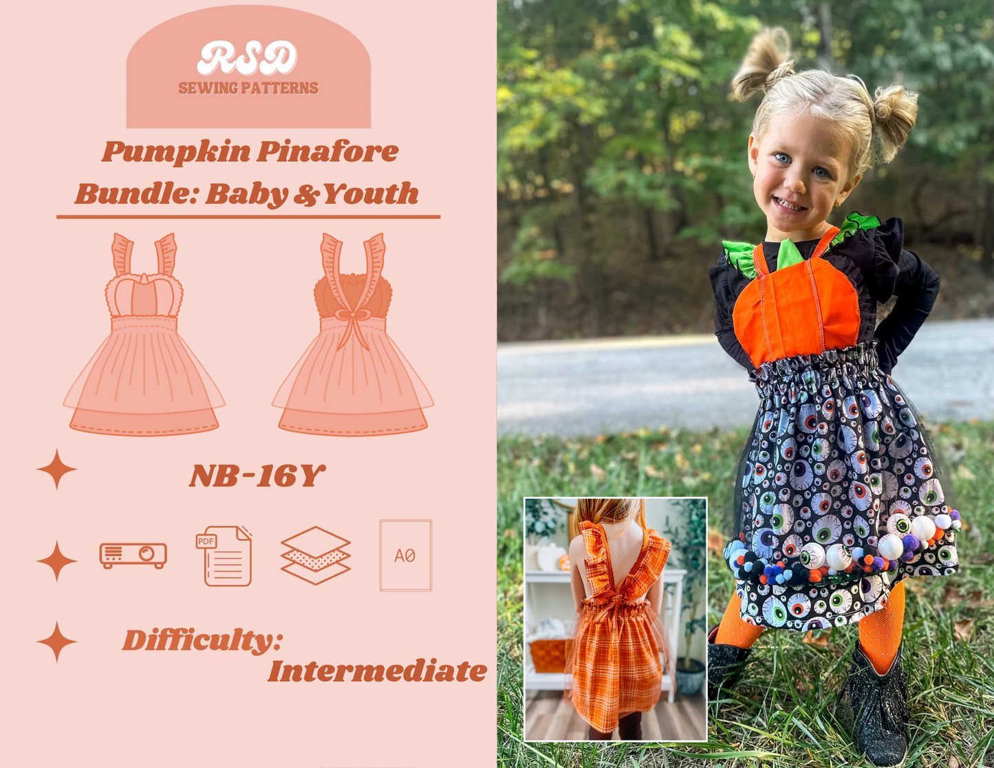 Baby & Youth Pumpkin Pinafore Bundle PDF