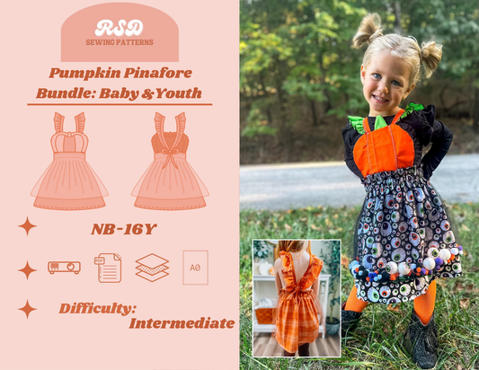 Baby & Youth Pumpkin Pinafore Bundle PDF