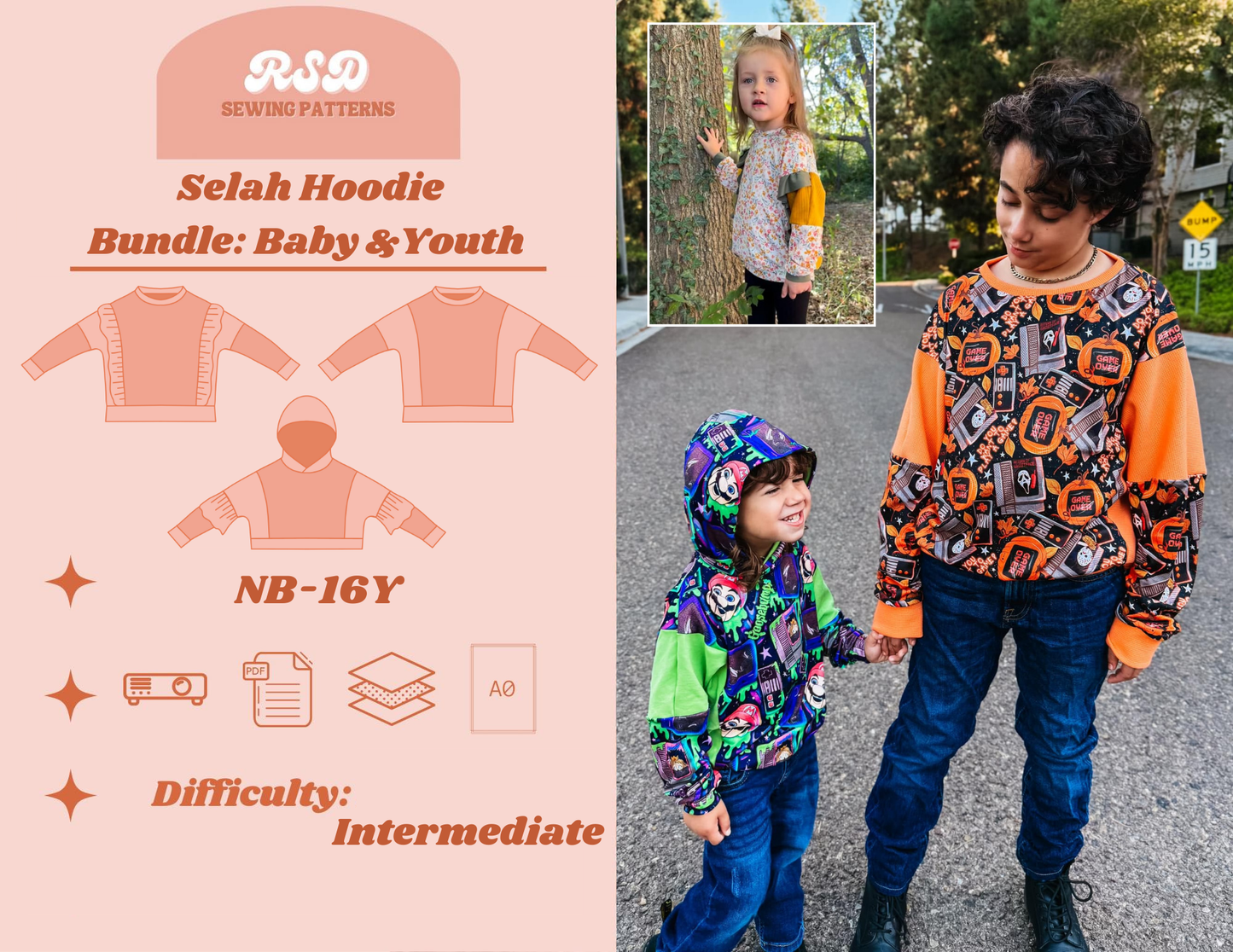 Baby & Youth Bundle Selah Hoodie PDF