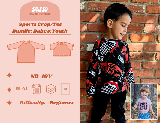 Baby & Youth Bundle Sports Crop/Tee PDF