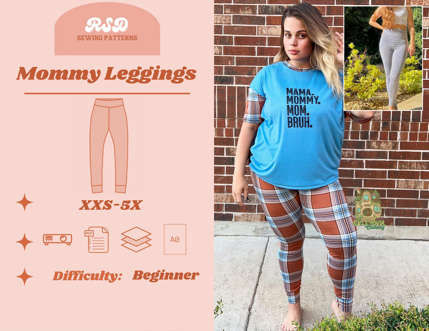 Mommy High Waist Leggings PDF