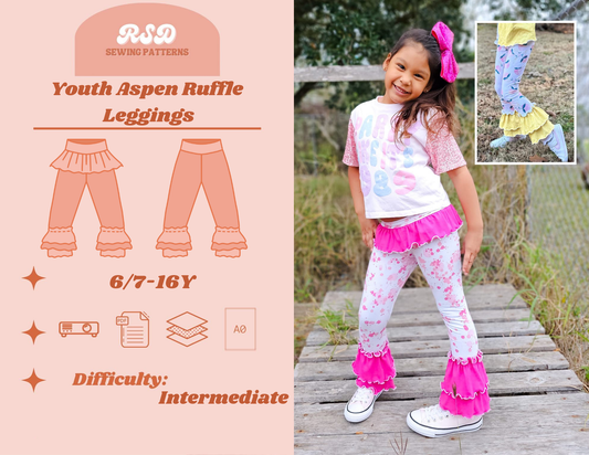 Youth Aspen Ruffle Leggings PDF