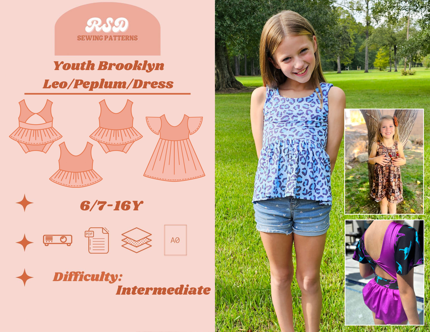 Youth Brooklyn Leo/Peplum/Dress PDF