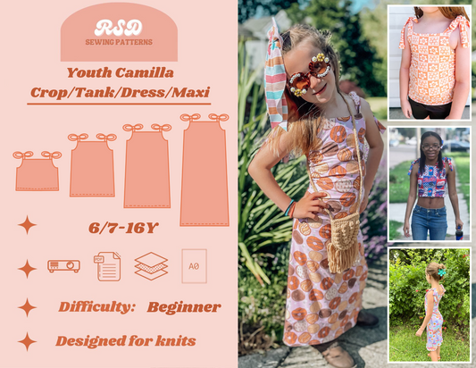 Youth Camilla Crop/Tank/Dress/Max PDF