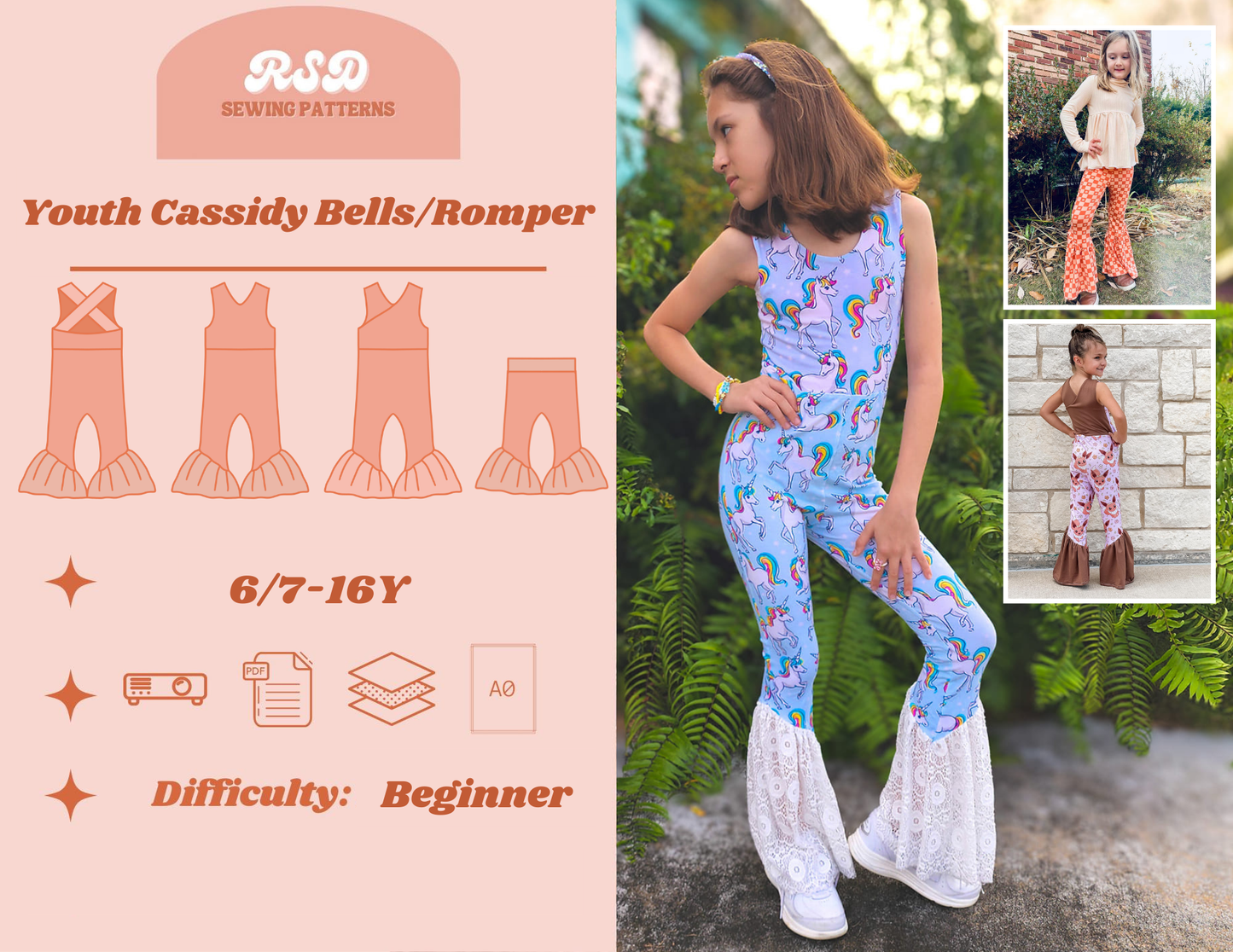 Youth Cassidy Bells/Romper PDF