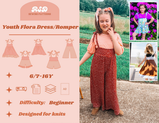 Youth Flora Romper & Dress PDF