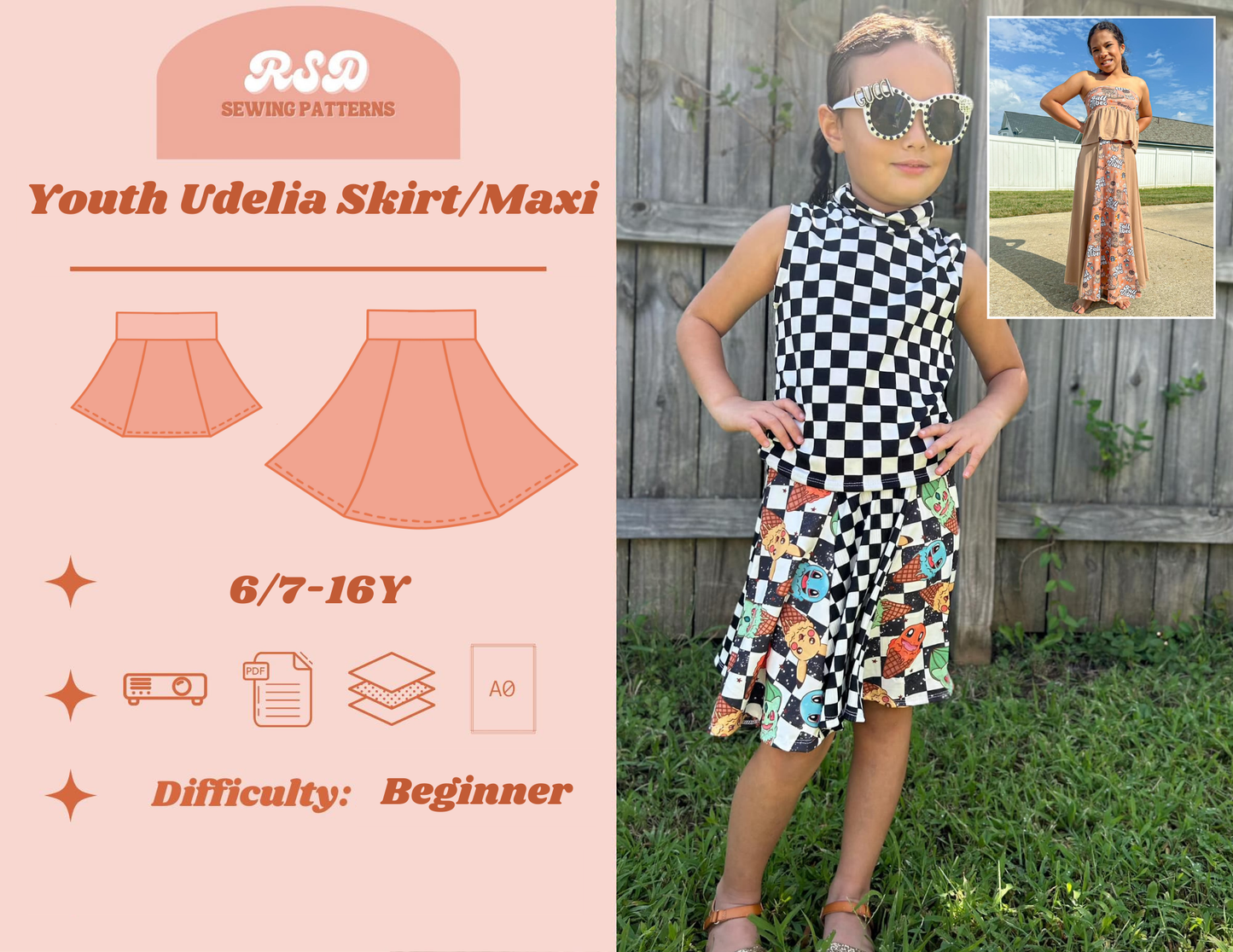 Youth Udelia Skirt/Maxi PDF